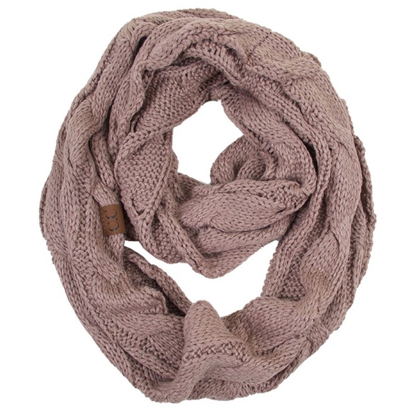 C.C 3pc Knit Warm Beanie Gloves Scarves Set main image 5